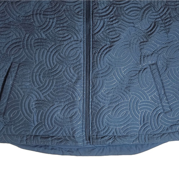 Pebble Beach Vest Womens XL Blue Dry-Luxe Performance Quilted Full Zip Golf - Picture 4 of 6